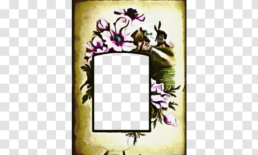 Background Design Frame - Purple - Morning Glory Wildflower Transparent PNG