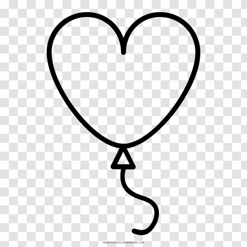 Coloring Book Drawing Toy Balloon Heart - Cartoon Transparent PNG
