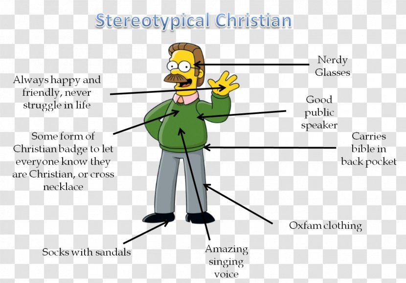 Ned Flanders Christianity Capital Punishment Belief - Cartoon Transparent PNG