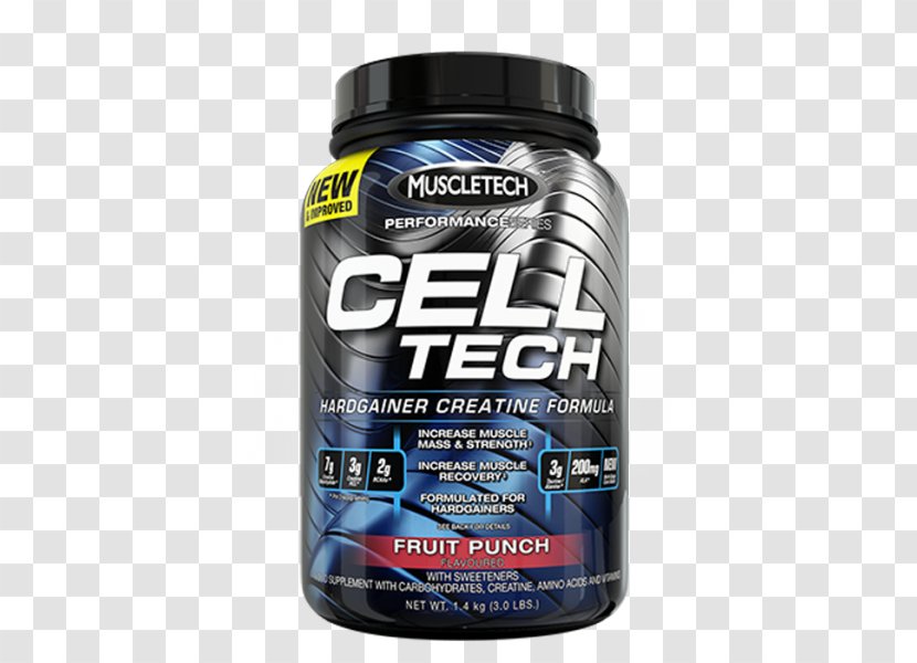 Dietary Supplement MuscleTech Punch Cell Hardgainer - Fruit Transparent PNG