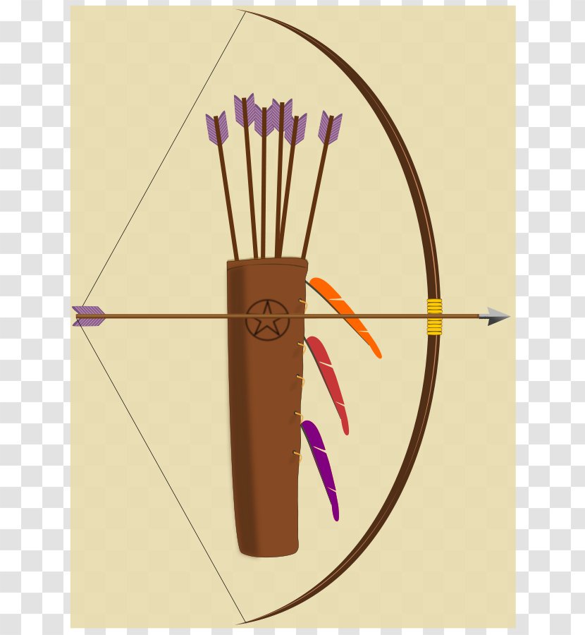 Quiver Bow And Arrow Archery Clip Art - Cliparts Transparent PNG