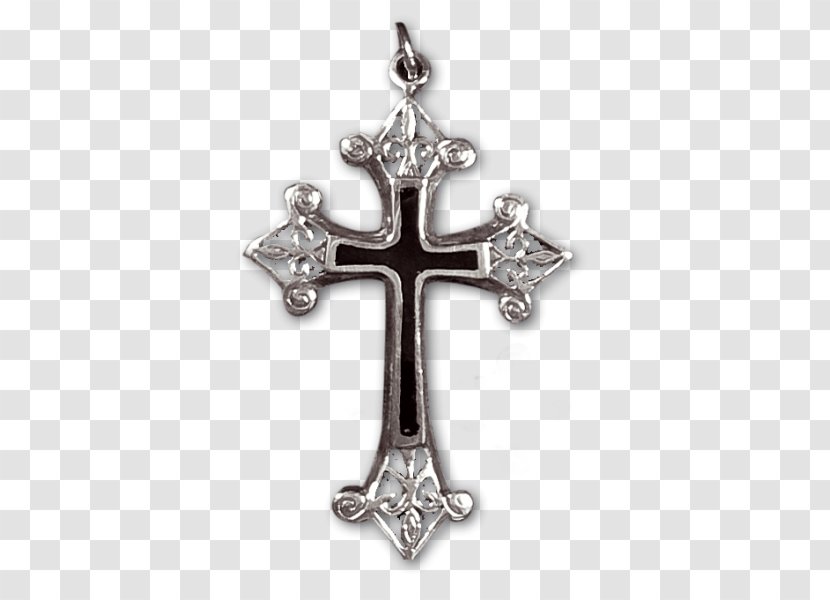 Sterling Silver Crucifix Jewellery Charms & Pendants - Symbol Transparent PNG