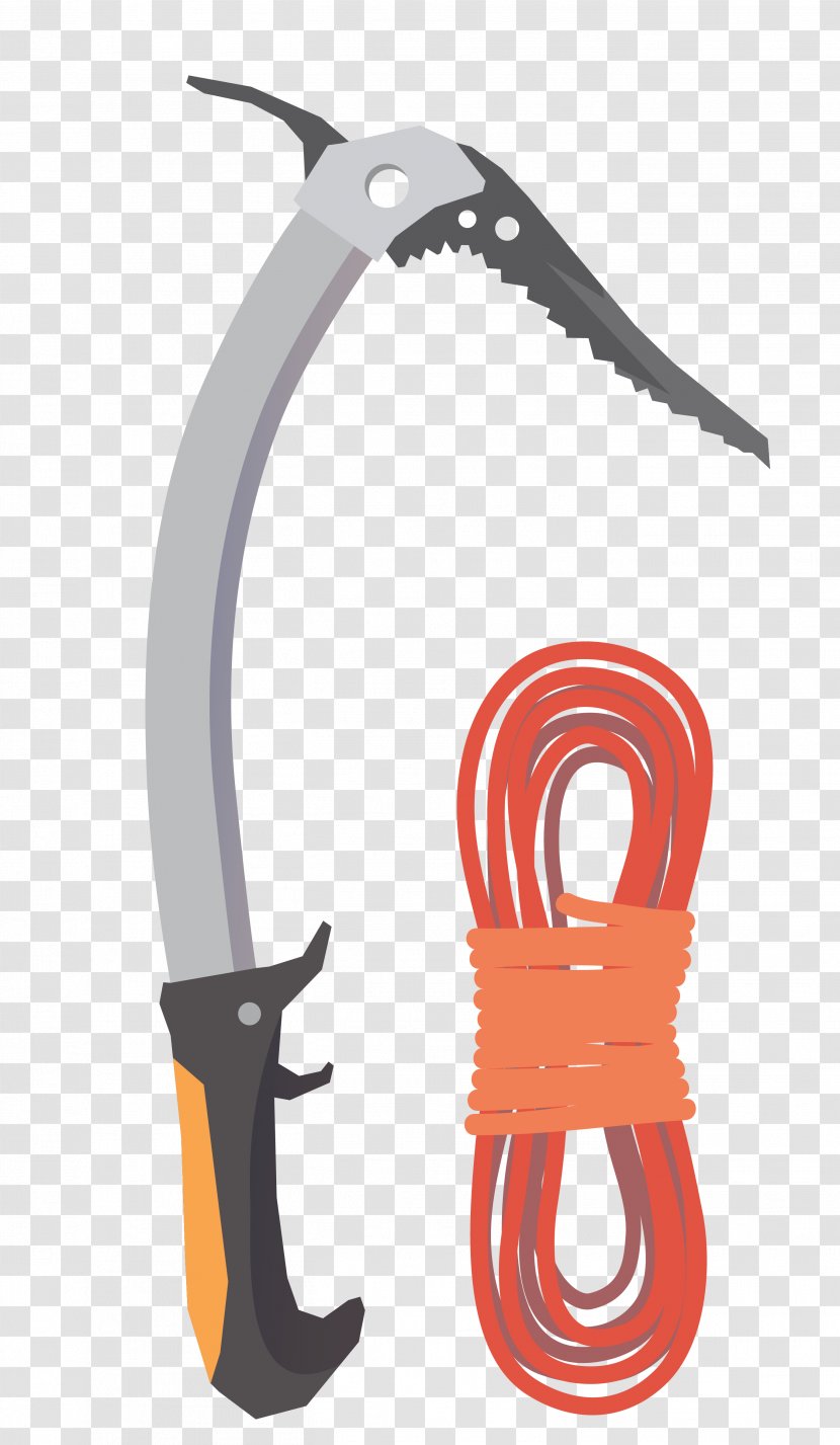 Mountaineering Climbing - Hiking - Vector Ho Rope Material Transparent PNG