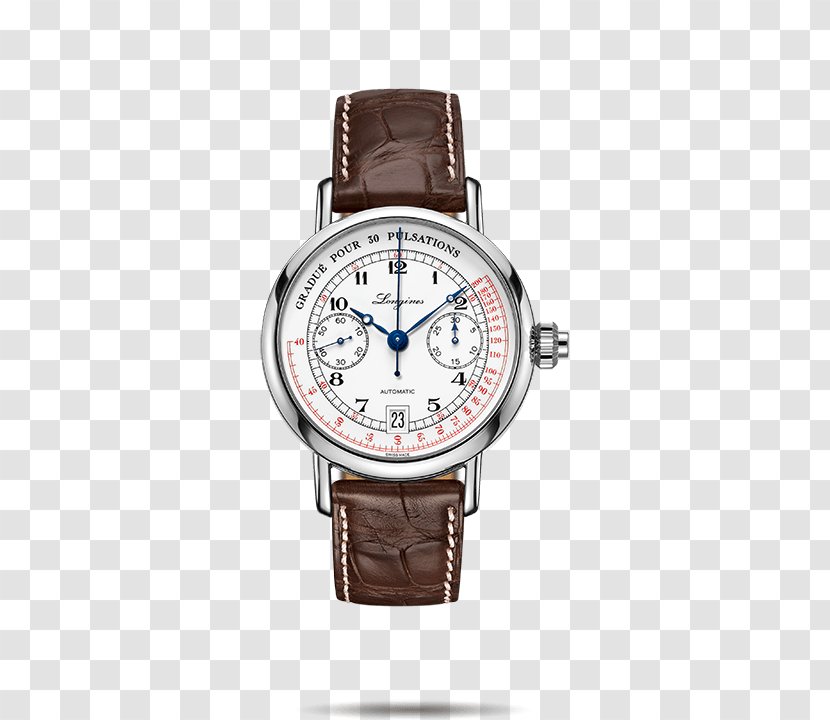 Chronograph Longines Automatic Watch Movement - Swiss Made - Male Brown Watches Transparent PNG
