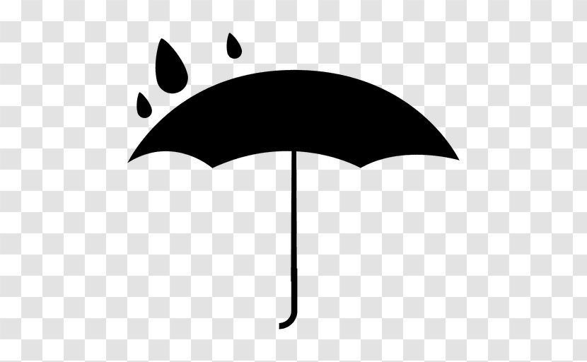 Rain - Black And White - Beach Umbrella Transparent PNG
