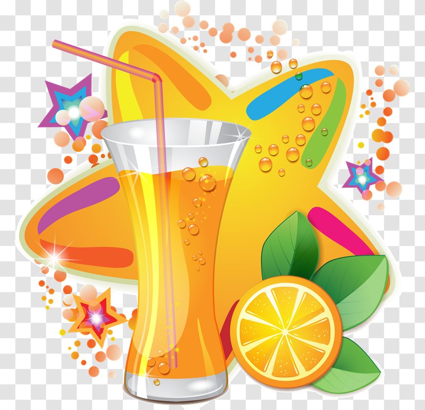 Orange Juice Fizzy Drinks - Pineapple Transparent PNG