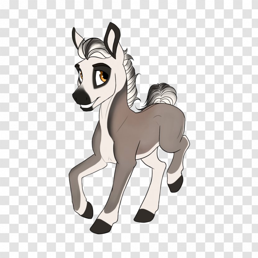 Mustang Stallion Donkey Cat Mane - Cartoon Transparent PNG