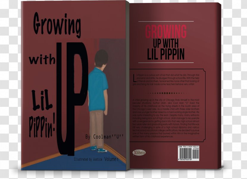 Graphic Design Growing Up With Lil Pippin Poster - Text - Romance Novel Cover Transparent PNG