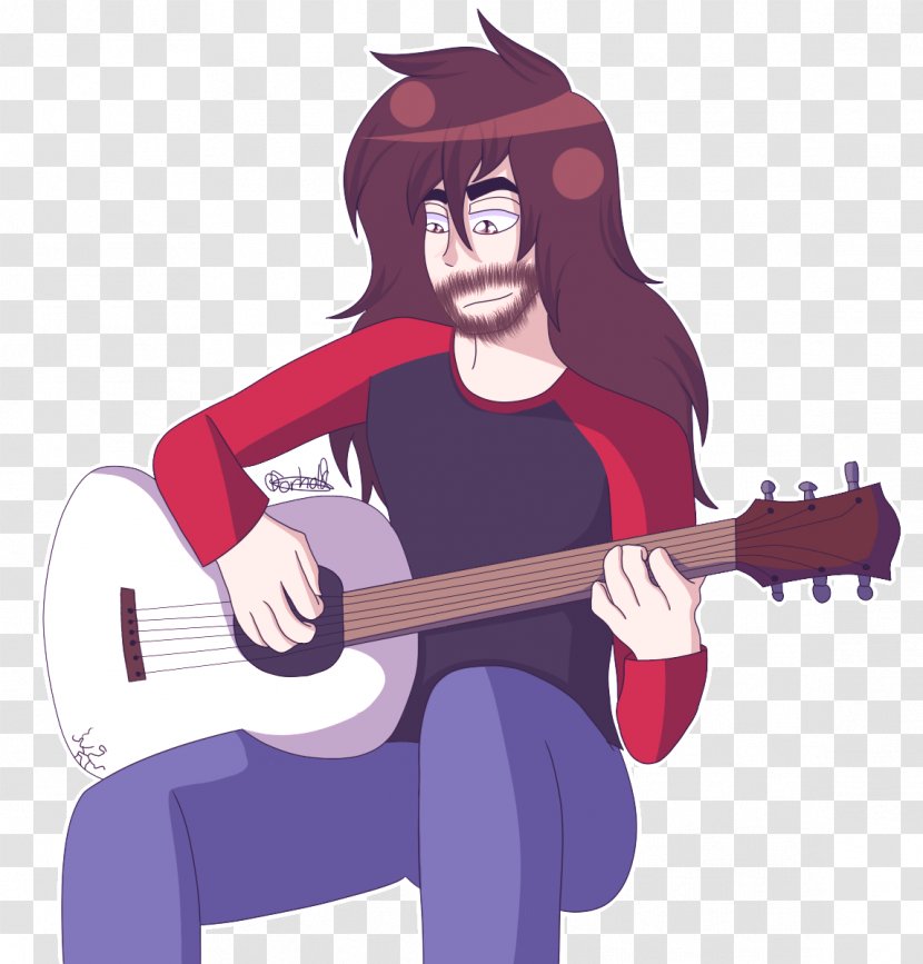 Guitar Cartoon Character Fiction Transparent PNG