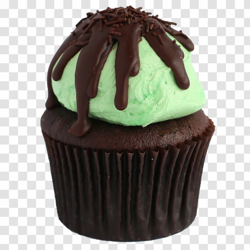 Cupcake Chocolate Cake Truffle Ganache Praline - Buttercream Transparent PNG