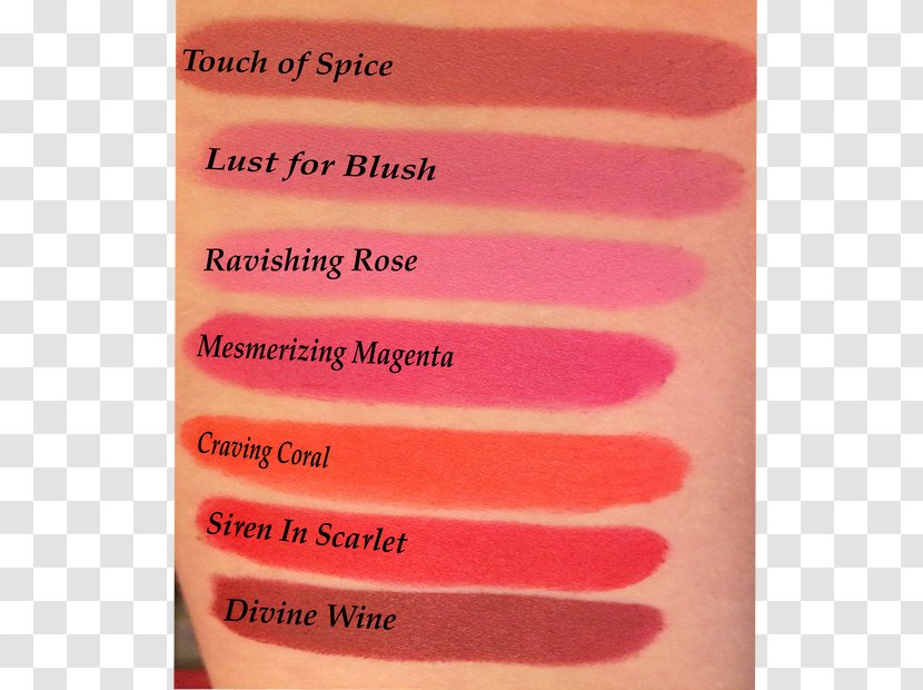 Lip Gloss Lipstick Maybelline Color Sensational Creamy Mattes - Peach - Swatch Transparent PNG