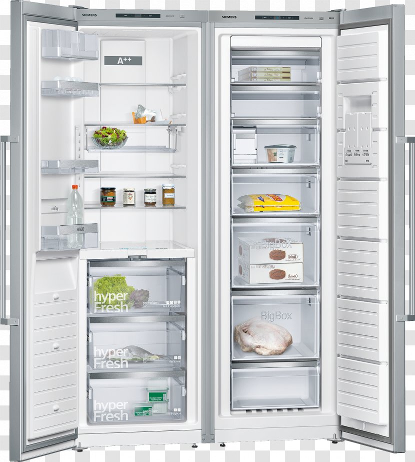 Siemens KS36FPI40 Refrigerator Stainless Steel KA99FPI30 (KS36FPI30, GS36NAI31) KA99WPI30 Food Center - Major Appliance Transparent PNG