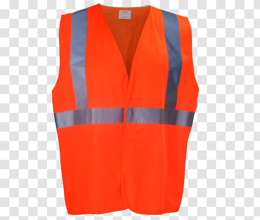 Gilets High-visibility Clothing Sleeveless Shirt Polyester - Fluorescence - Safety Vest Transparent PNG
