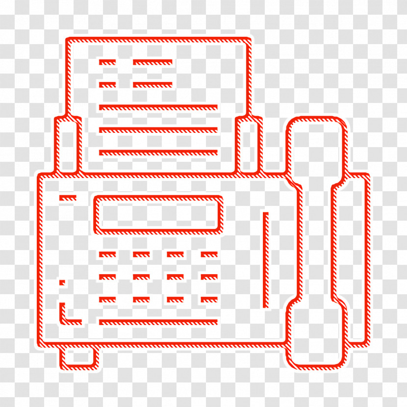 Office Stationery Icon Fax Icon Transparent PNG