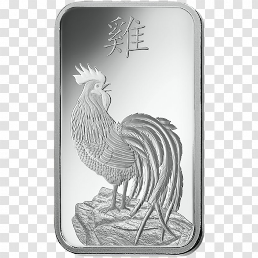 Rooster Gold Bar PAMP Bullion - Chicken - Silver Transparent PNG
