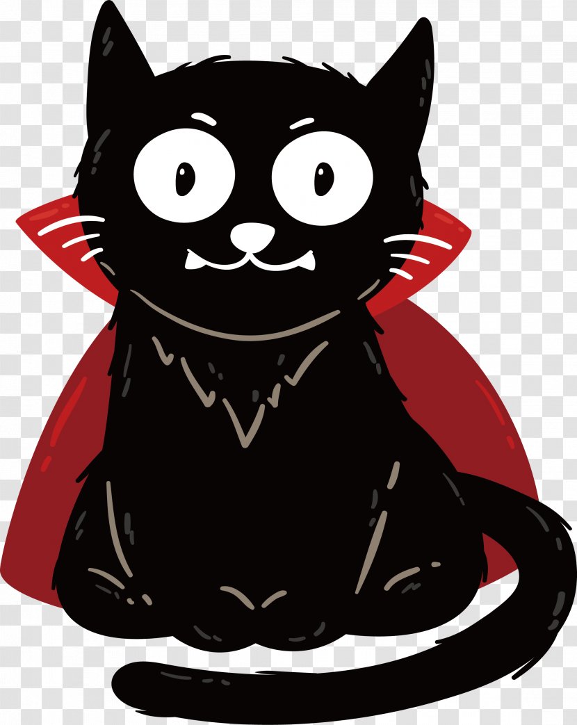 Black Cat Vampire Transparent PNG