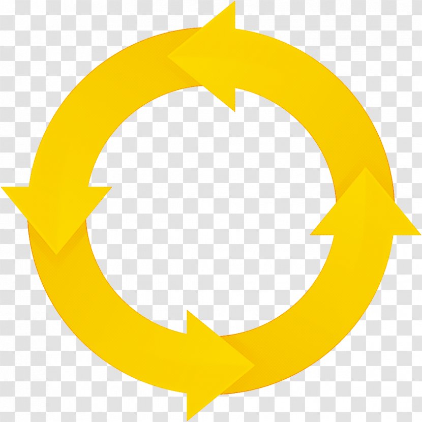 Yellow Line Circle Symbol Logo Transparent PNG