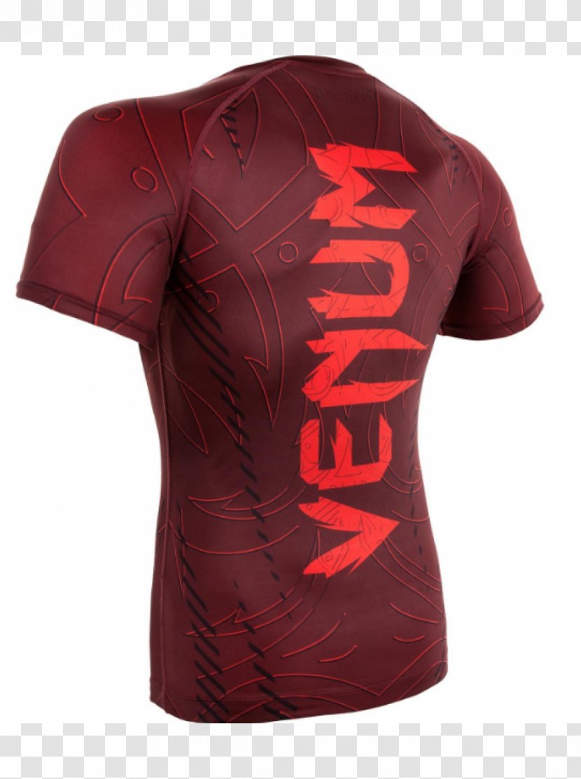 Venum Jersey T-shirt Rash Guard - Magenta Transparent PNG
