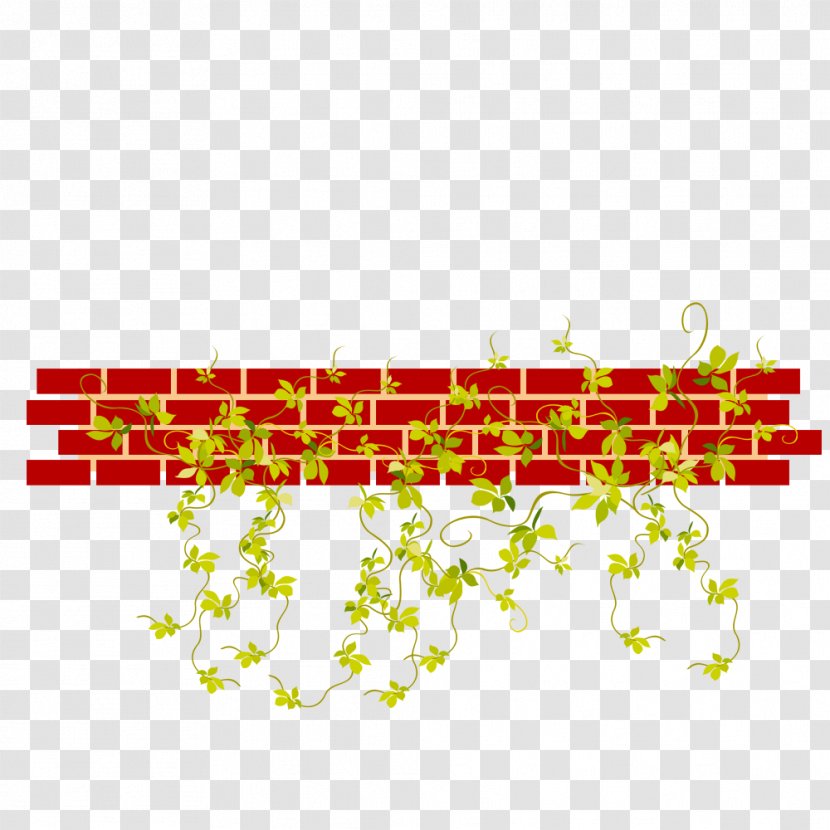 Brick Wall - Point - Walls And Vines Transparent PNG
