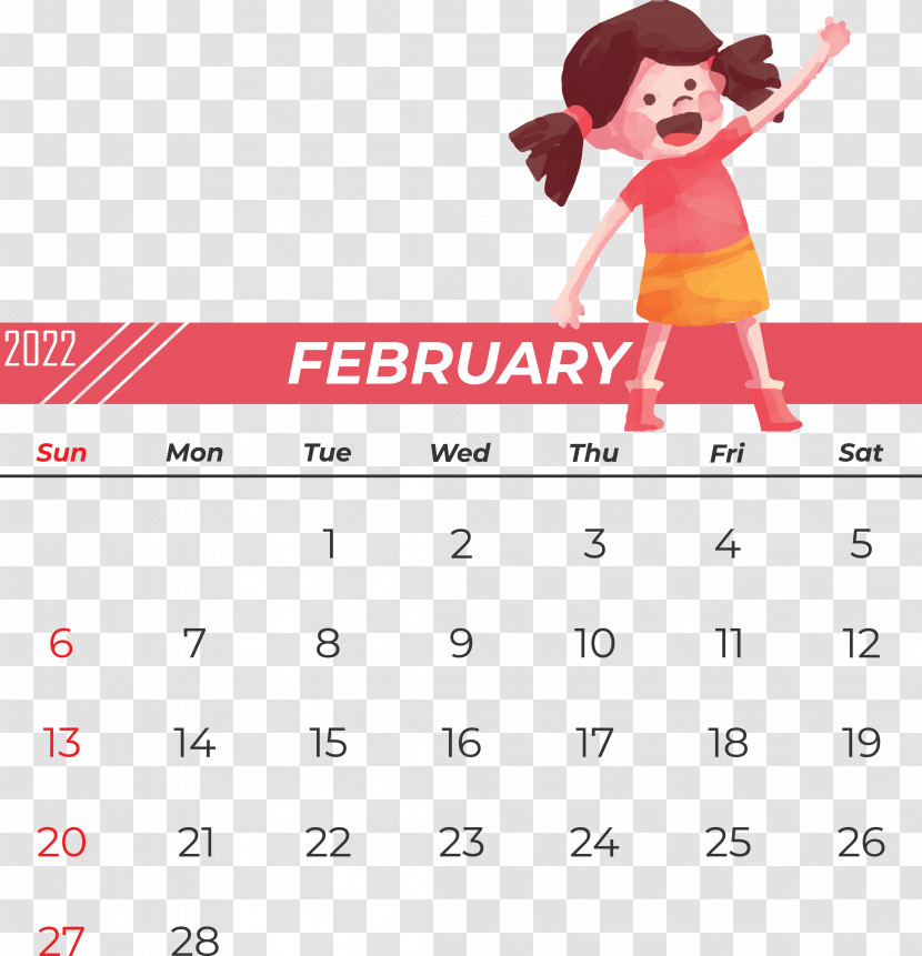 Office Supplies Line Calendar Font Red Transparent PNG
