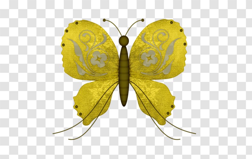 Butterfly Clip Art - Leaf - Rose Gold Pattern Transparent PNG