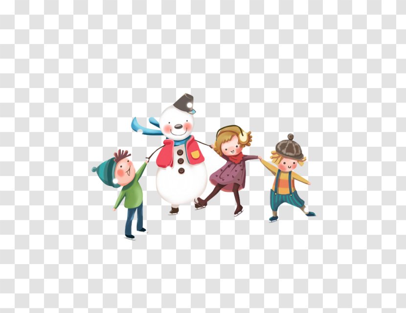 Dongzhi Winter Snowman Autumn Child - Cartoon Transparent PNG