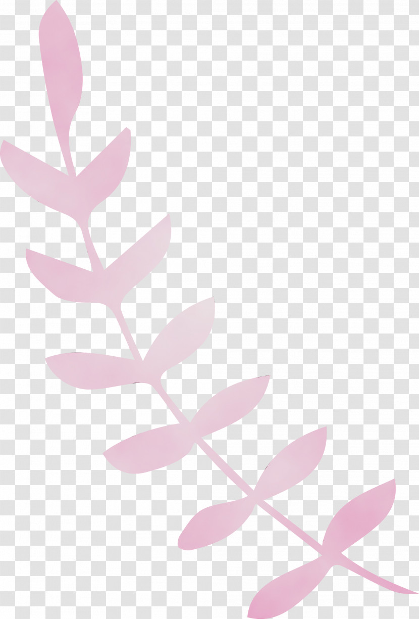 Leaf Pink M Font Line Meter Transparent PNG