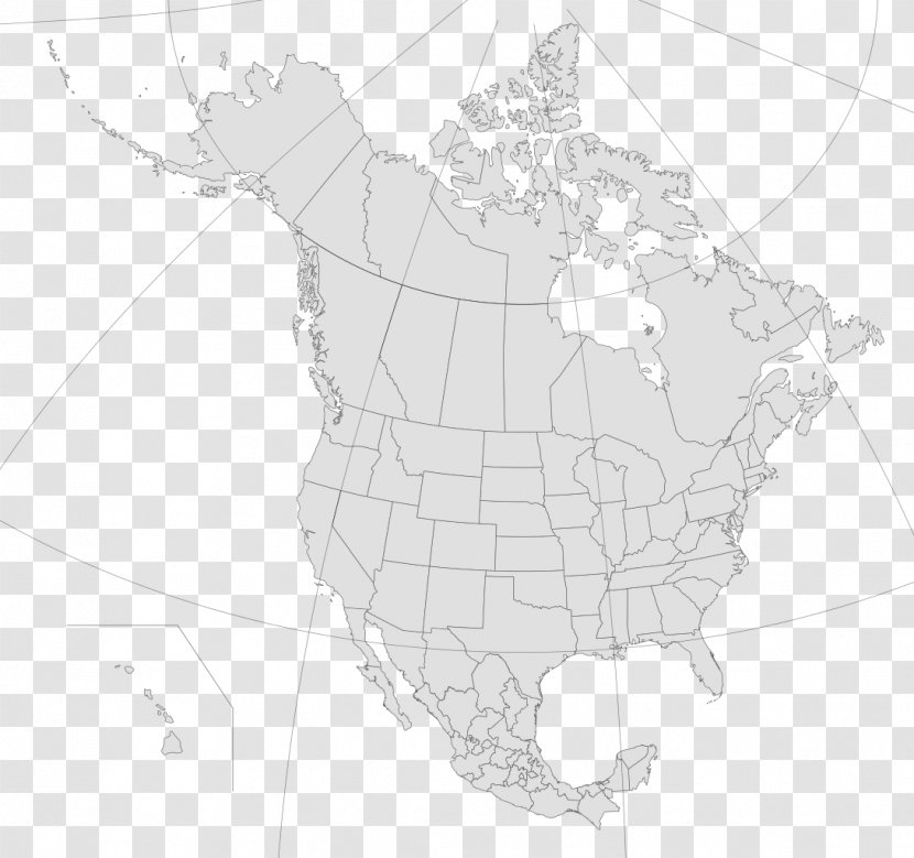 United States Blank Map Physische Karte World - Border Transparent PNG