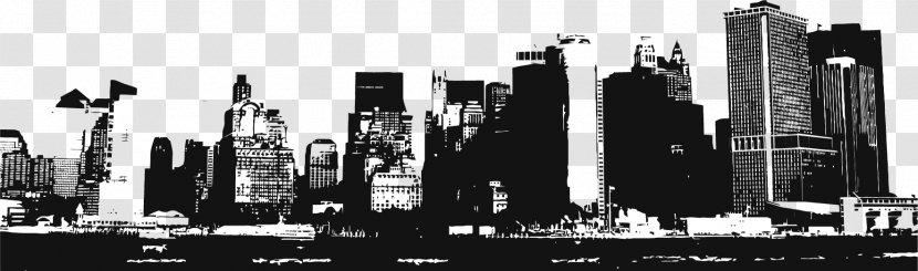 United States Building Skyline - Drawing - Silhouette Image Transparent PNG