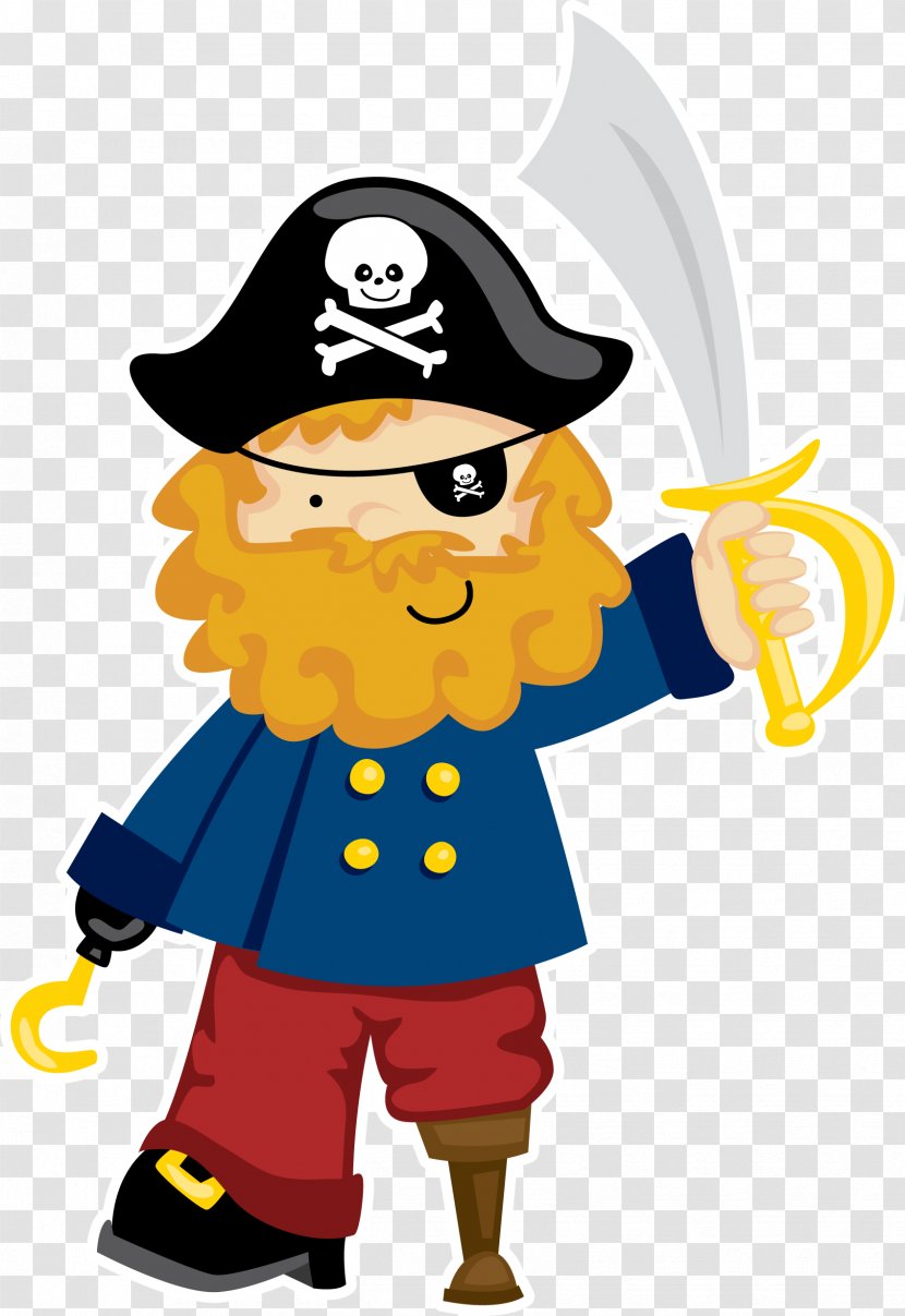 Clip Art Vector Graphics Illustration Drawing Image - Royaltyfree - Boy Pirate Transparent PNG