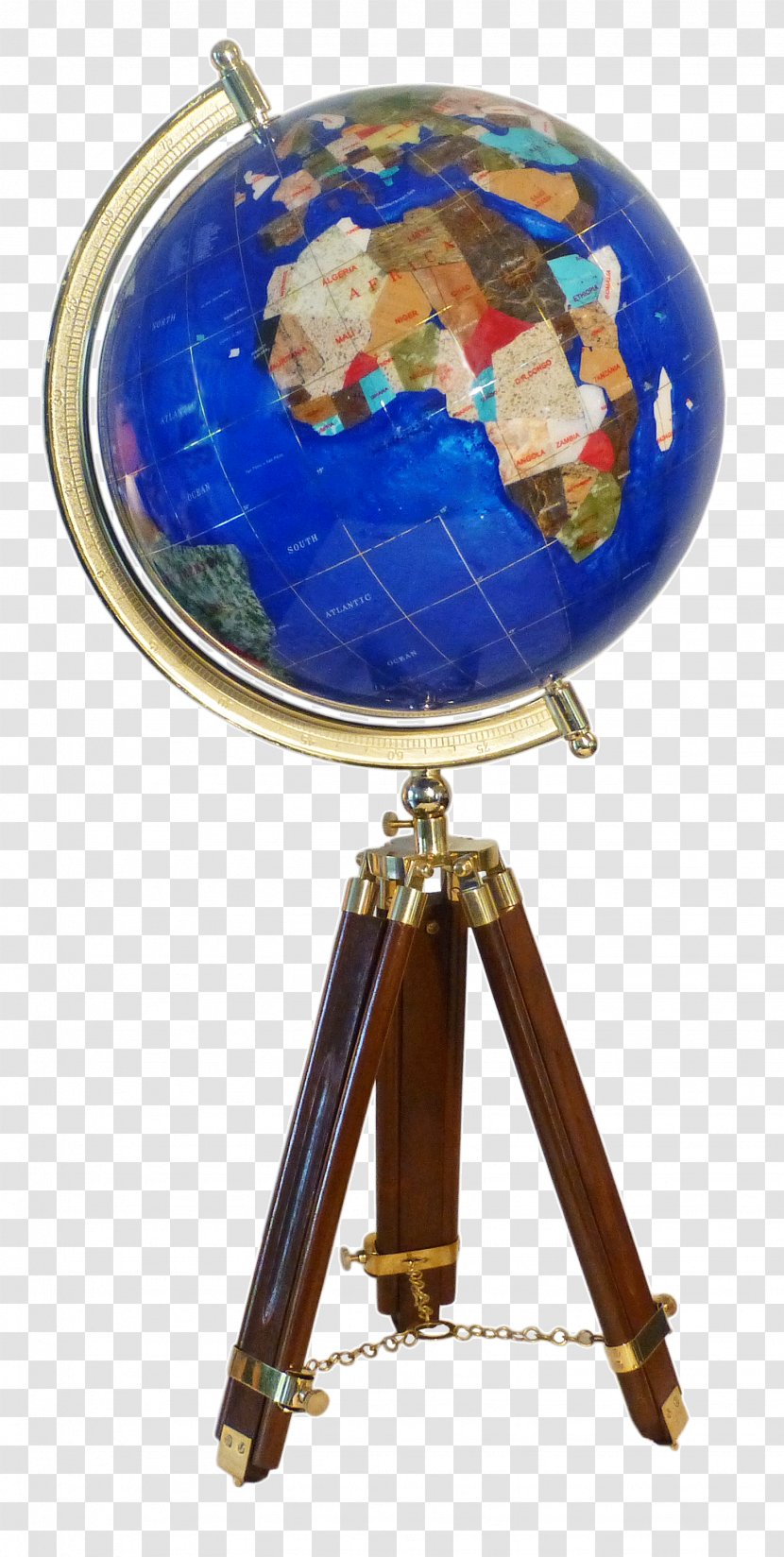 Globe Tripod Pied Blue Desk - Sphere Transparent PNG