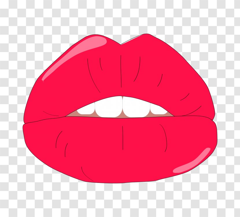 Lips Cartoon - Nose - Tooth Tongue Transparent PNG