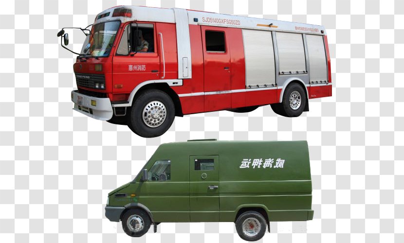 Car Compact Van Vehicle Fire Engine - Military Specialized Type Special Transparent PNG