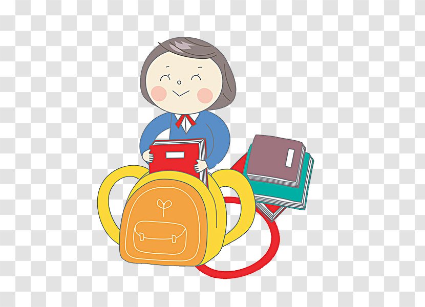 Student Estudante - Cartoon - The Bag Of Children Transparent PNG