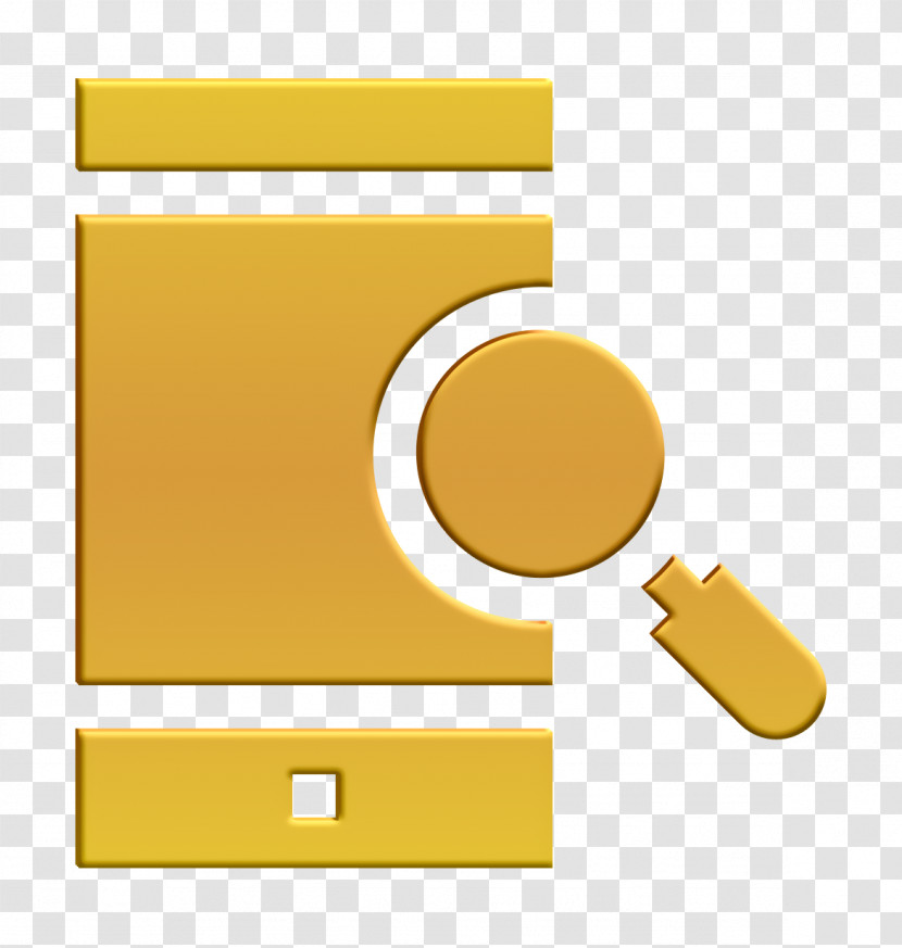 Smartphone Icon Search Icon Transparent PNG