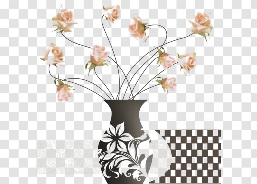 Vase Floral Design Cut Flowers Google Images - Hand-painted Vases Transparent PNG