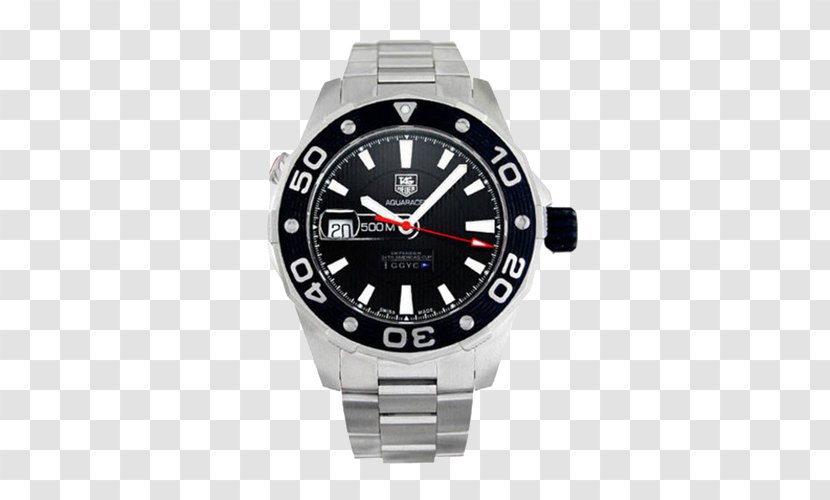 Automatic Watch TAG Heuer Luneta Chronograph - Strap - Aquaracer Series Transparent PNG