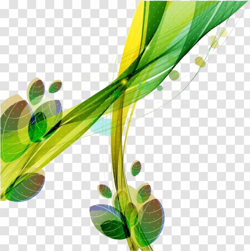 Leaf Green - Grass - Lines Transparent PNG