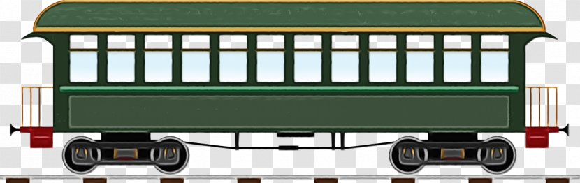 Train Cartoon - Trolley - Rolling Stock Vehicle Transparent PNG