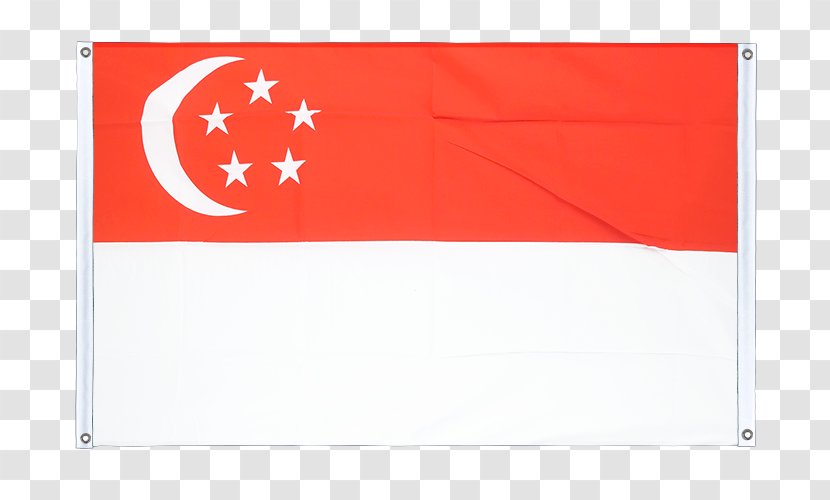 Flag Of Singapore Length Banner - Square Meter Transparent PNG