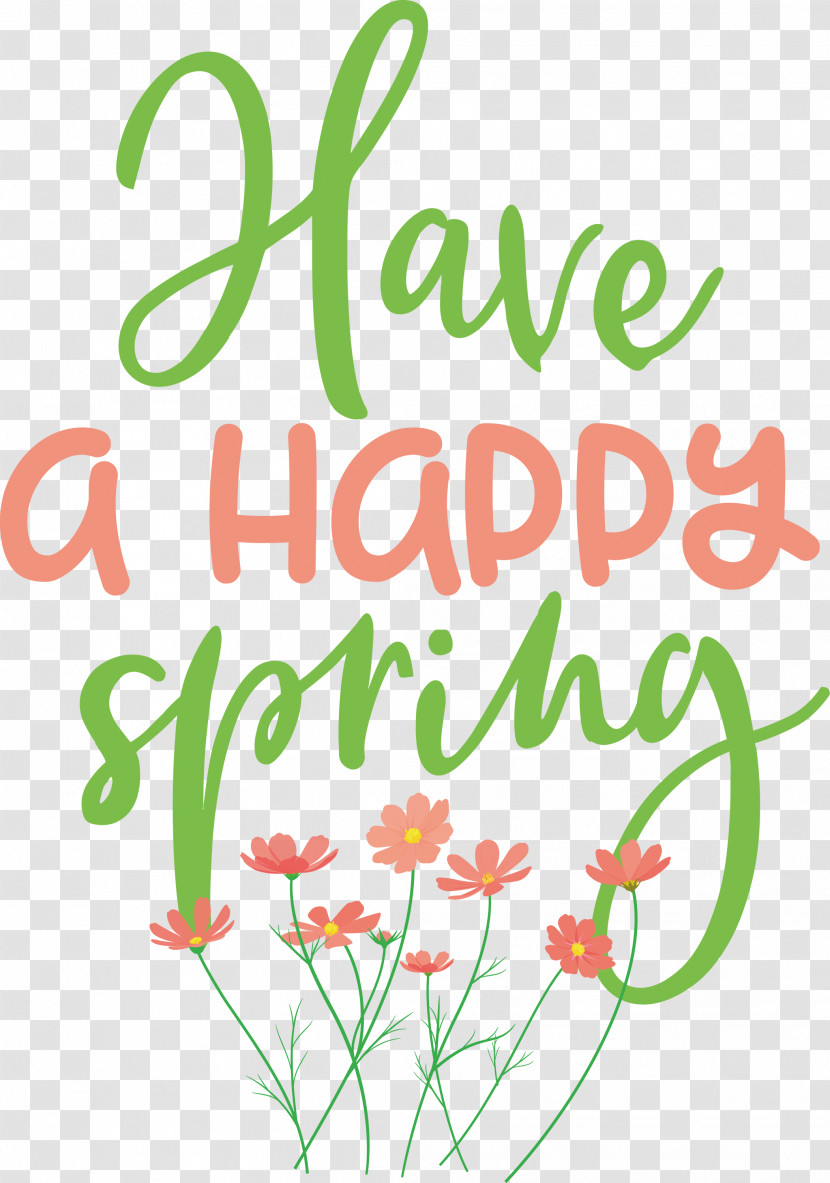 Spring Have A Happy Spring Transparent PNG