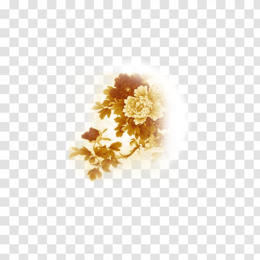 Zhoukou Mooncake Mid-Autumn Festival Happiness - Peony Transparent PNG