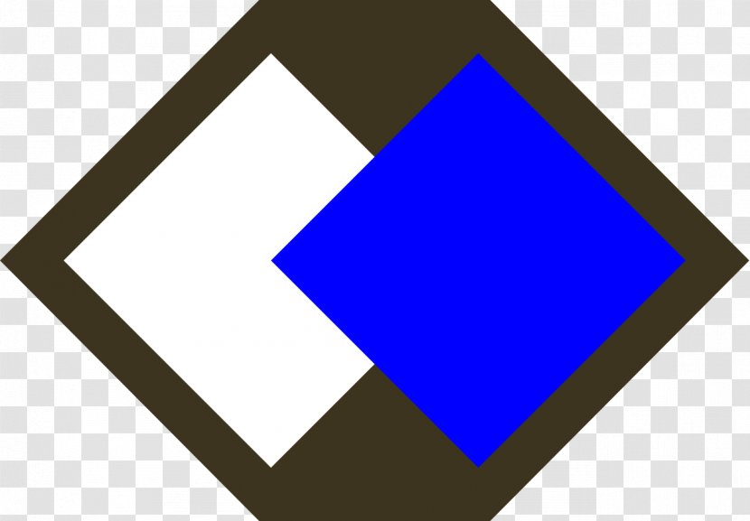 96th Sustainment Brigade United States Army Division Shoulder Sleeve Insignia - 1st Infantry - Blue Polygon Transparent PNG