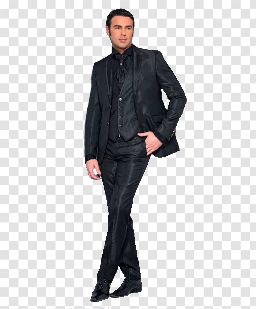 Black M Blazer Dress Tuxedo Cantarelli Uberto Srl - Fashion Model Transparent PNG
