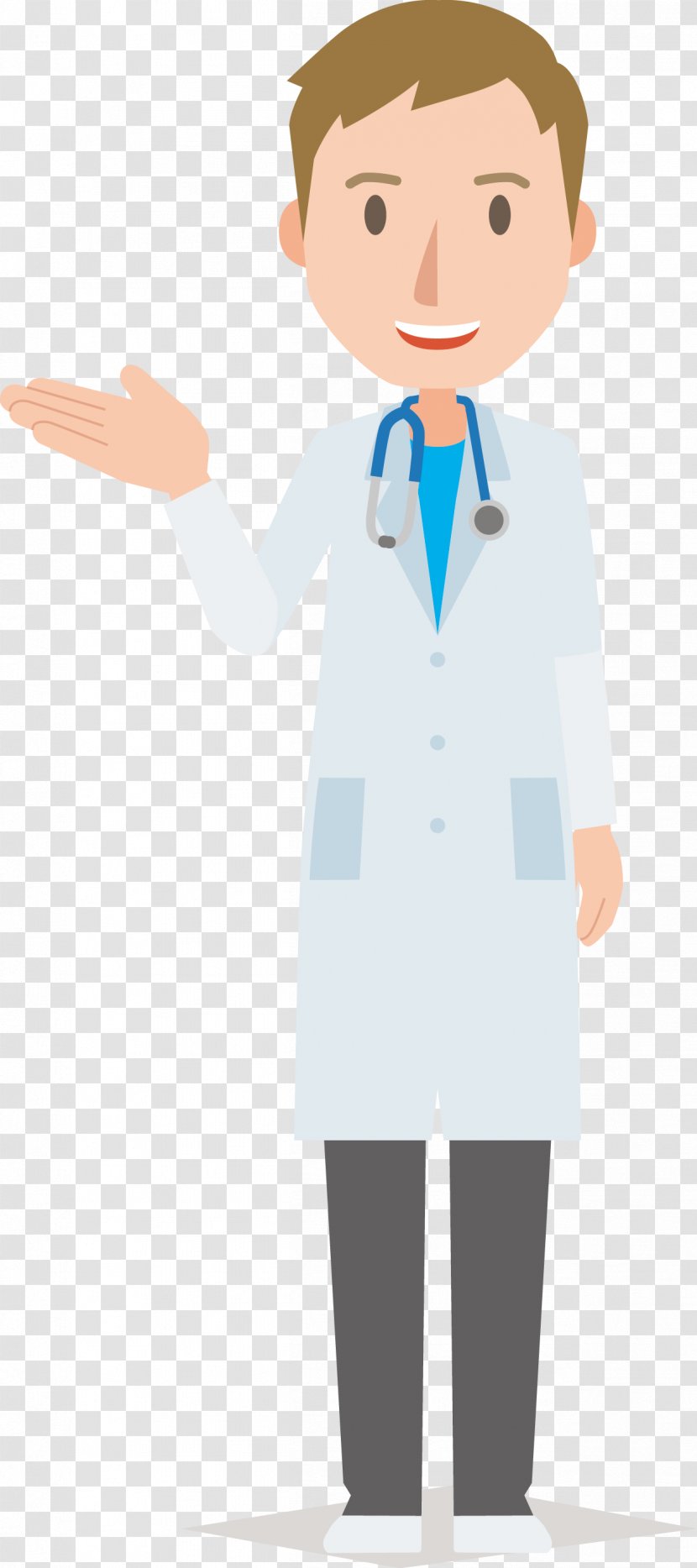 Newborn Doctor Physician Cartoon - Neck - Vector Transparent PNG