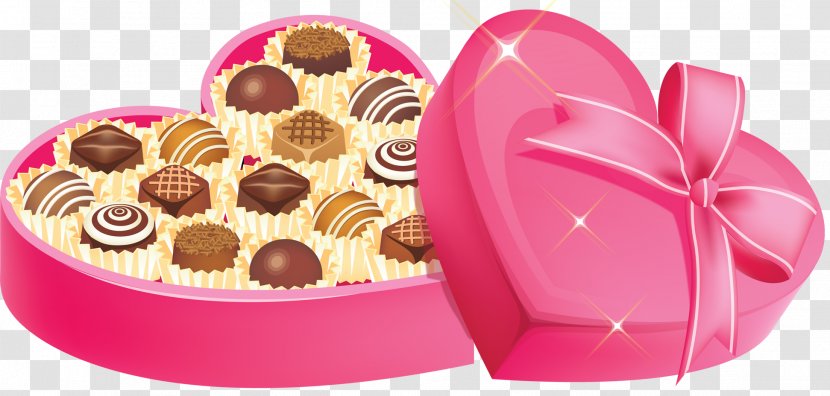 Bonbon Chocolate Praline Valentine's Day - Heart Transparent PNG