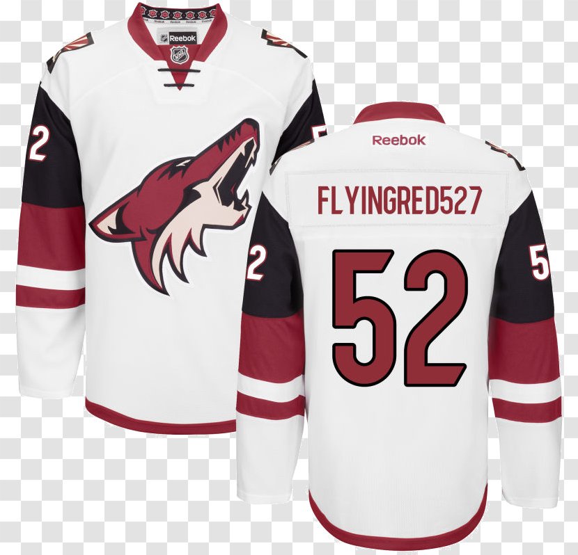 Arizona Coyotes National Hockey League T-shirt Hoodie Reebok - Uniform - Period Shark Week Transparent PNG