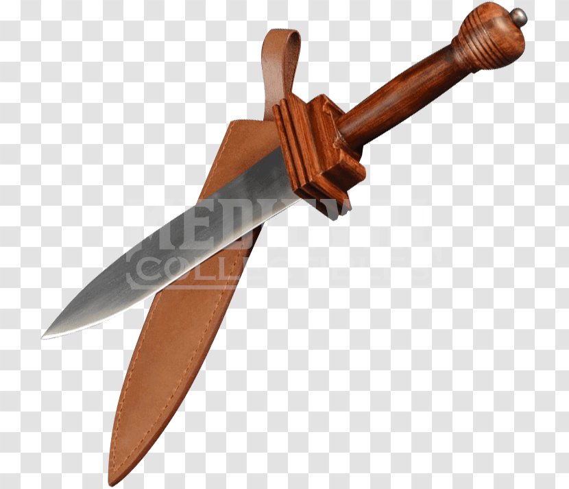 Bowie Knife Throwing Dagger Transparent PNG
