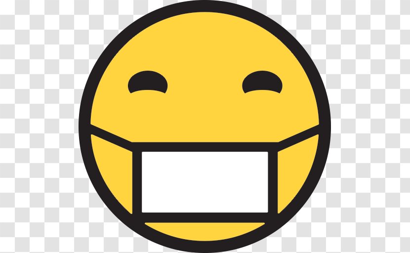 Smiley Surgical Mask Emoji Sticker - Text Messaging - Health Transparent PNG