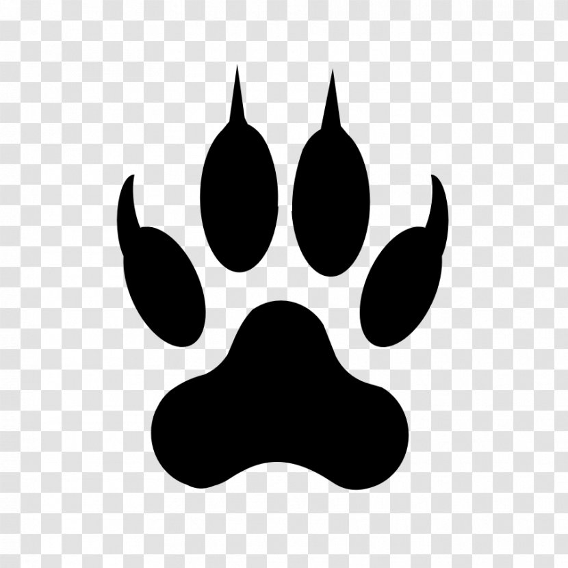 Lion Cougar Tiger Footprint Clip Art - Animal Track - Monster Cliparts Transparent PNG